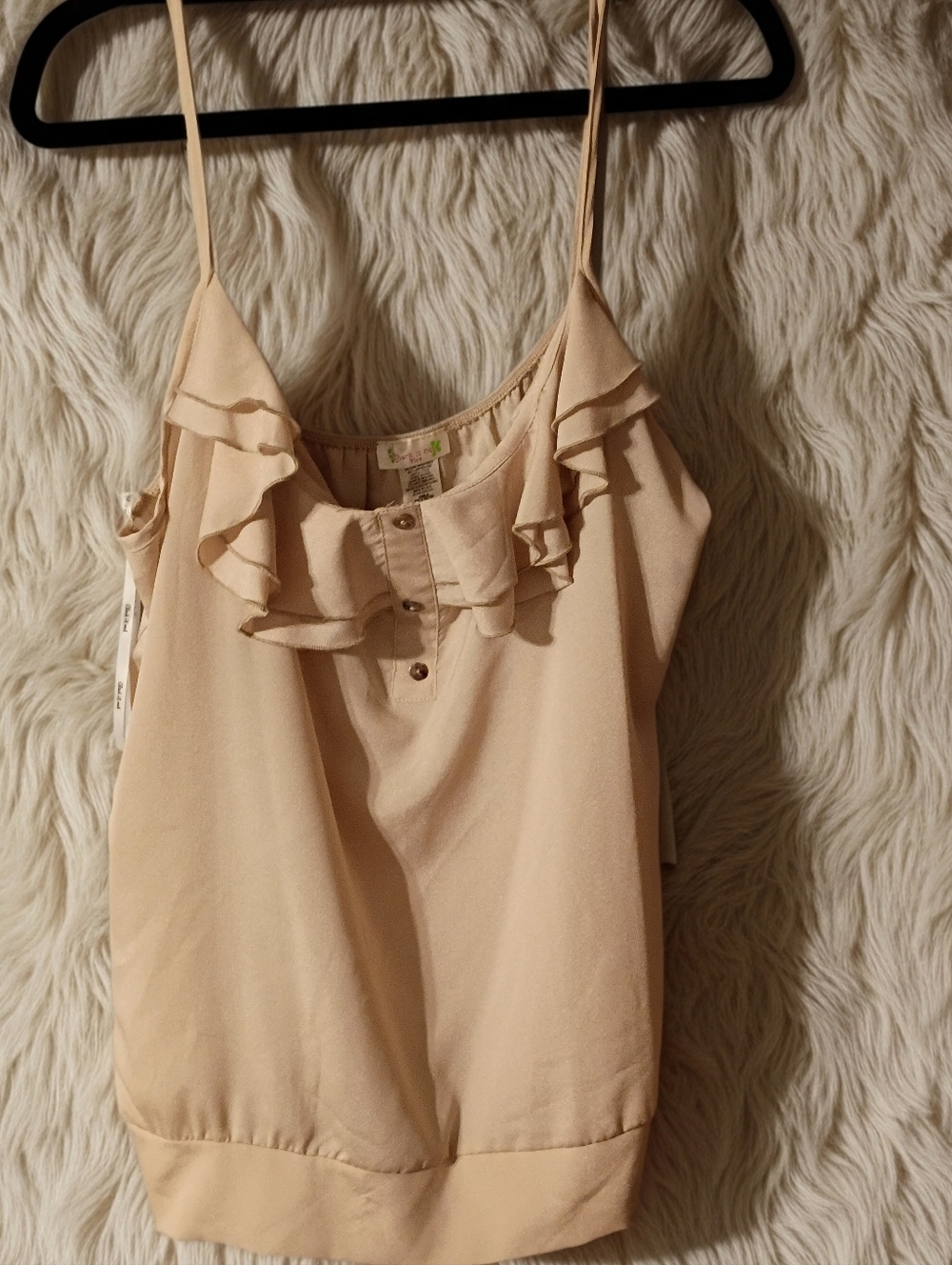 🎉✨ 2 For 10 ✨🎉 Plus Size 3X Ruffled Spaghetti Strap Tank Top BNWT